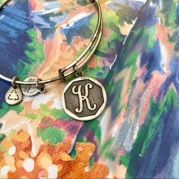 Alex and Ani Letter ‘K’ Silver Charm Bracelet - Picture 3 of 3